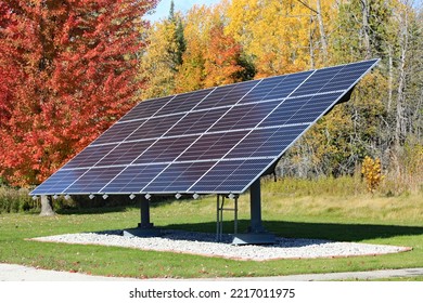 A solar panel to generate electric power from sunlight. - Shutterstock ID 2217011975