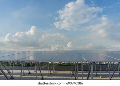 solar panel In an industrial company