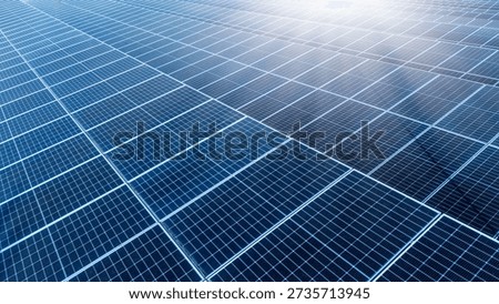 Solar panel installation; the concept of an environmentally friendly solar power plant; clean alternative energy; sustainable resources and renewable energy.