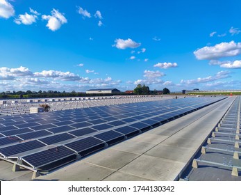 Solar panel mounting structure installation