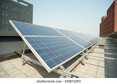 solar panel on the roof. Power Industry - Shutterstock ID 190871093