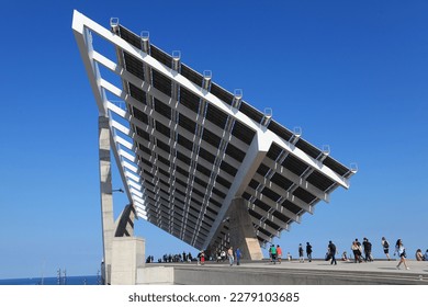 The solar panel of the Parc del Fòrum Primavera Sound Festival