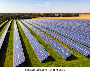Solar panel power station landscape photography - Shutterstock ID 1486750571
