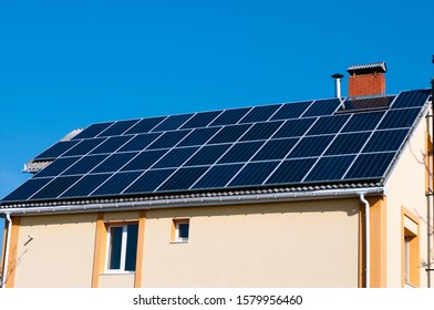 Solar Panels On Roof Images Stock Photos Vectors