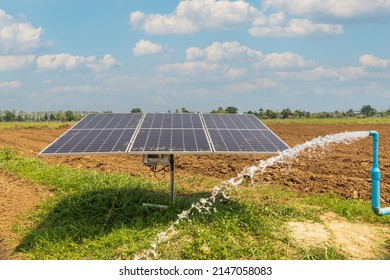 Solar Panel For Waterpump In Agricultural Field