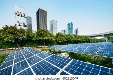 Solar Panels In The City