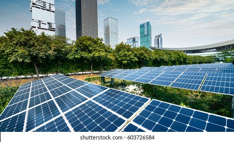 Solar Panels In The City