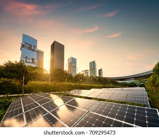 solar panels city at china - Shutterstock ID 709295473