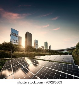 Solar Panels City At China