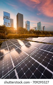 Solar Panels City At China