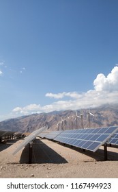 Solar Panels In The Desert