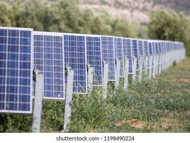 Solar Panels Near Cori, Central Italy