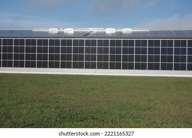 Solar Panels On A House, Using Renewable Energy In Modern Buildings