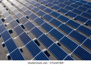 Solar panels on a roof of a building - Shutterstock ID 1751447309