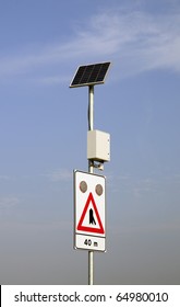 Solar Powered Road Sign