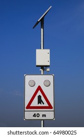 Solar Powered Road Sign