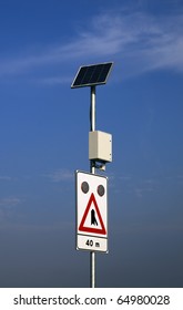 Solar Powered Road Sign