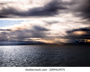 Solar Reflections In Llanquihue Lake