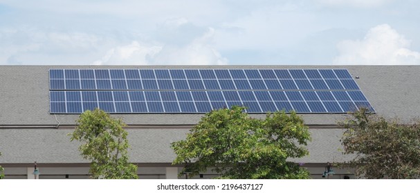 Solar Sail Panel On Roof.