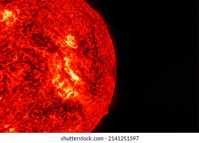 Solar Storm On A Dark Background. Elements Of This Image Furnished By NASA. High Quality Photo