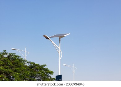 Solar Street Lamp In Longgang Subdistrict Shenzhen City Guangdong Province China