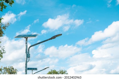 Solar Street Lights In The Park