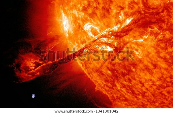 Solar System - Earth and the sun. Galaxy in the\
universe upon the stars.The world is planet earth and all life upon\
it. Earth is the third planet from the Sun. Elements of this image\
furnished by NASA