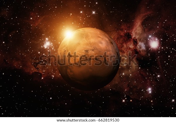 Photo De Stock De Système Solaire Mars Cest La Modifier