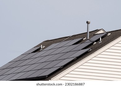 solar system on a roof own home energy new clean saving eco
