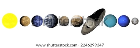 solar system planets isolated, outer space, milky way galaxy, elements of this image furnished by nasa