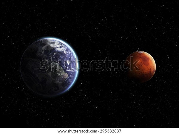 Solar System Real Scale Objects Elements Stock Photo Edit