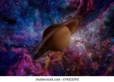 Solar System Saturn Sixth Planet Sun Stock Photo 674315593 | Shutterstock