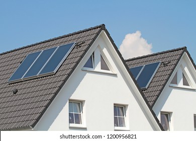 Solar Thermal Systems On Duplex House