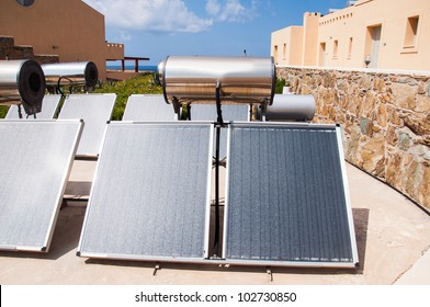 Solar Water Heater On Roof