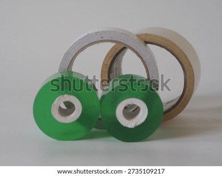 Solatif various types and sizes flat view white background