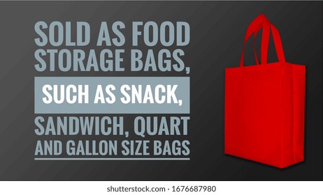 Sold As Food Storage Bags, Such As Snack, Sandwich, Quart And Gallon Size Bags