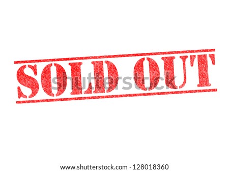 SOLD OUT red rubber stamp over a white background.