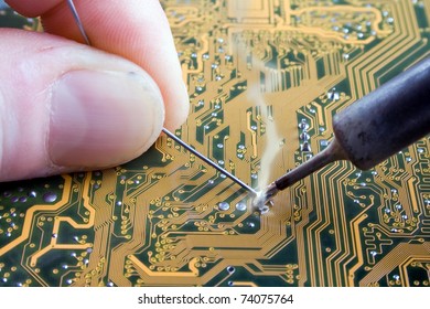 Soldering Electronic Circuit Board Stock Photo 74075764 | Shutterstock