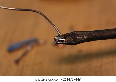 Soldering Iron With Silver Solder