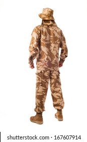 Soldier Camouflage Standing Back Stock Photo (Edit Now) 167607914