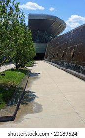 The Soldier Field Stadium In Chicago With Both Old And New Architecture