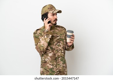 Personalised Army Gifts For Men Mug For British Soldiers In Camouflage Uniform