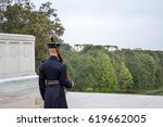 A soldier at the Tomb of the Unknown, which is dedicated to falling solders who