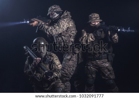 the soldiers of elite commando squad