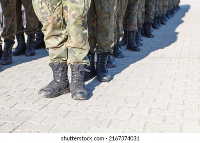 Soldiers Standing Row Stock Photo 2167374031 | Shutterstock