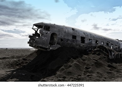 Solheimasandur US Navy DC-3 plane wreck at the south coast of Iceland