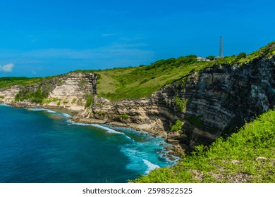 The solid cliffs of Tanjung Ringgit on a sunny day