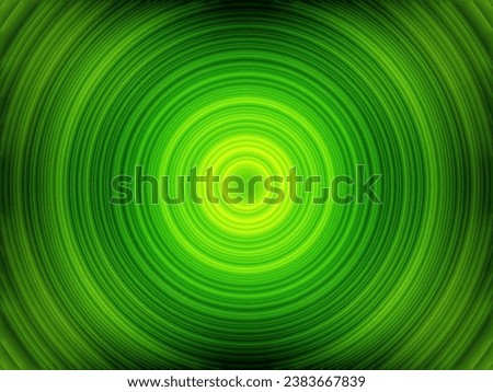 Solid and Green Concentric Circles or Spiral Shape Abstract, Suitable for Computer Graphic and Background Use