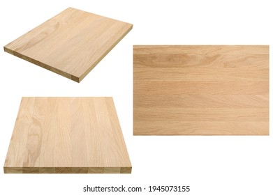 Solid oak laminated board, premium quality, set of 3 photos