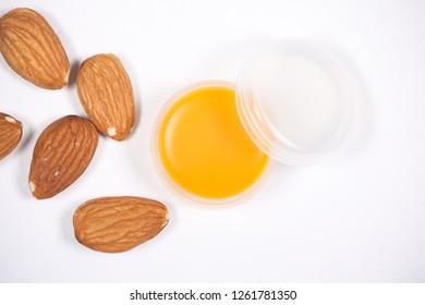 Solid Perfume In A Jar Of Handmade Lie On A White Background